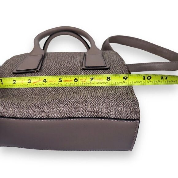 Strathurie Scotland Tweed Herringbone Handbag Purse Grey - Picture 10 of 10